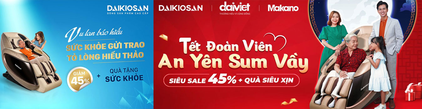 Trang chủ 10 Ghế Massage Daikiosan