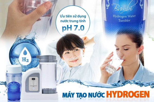 Hướng dẫn sử dụng Bình tạo Hydrogen cầm tay Bambi Nhật Bản 10 Bình tạo nước hydro
