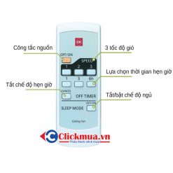 Remote quạt KDK M56PR