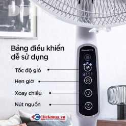 Quạt đứng cao cấp Asia D16028-XVO Màu xám có remote