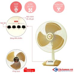 Quạt bàn KDK A40B(GD) - Màu vàng 19 Quạt bàn KDK A40B(GD) Màu vàng