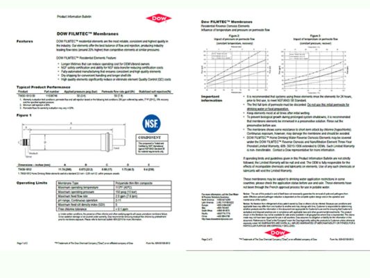 Chất lượng vật tư máy lọc nước Daikiosan / Makano đạt chuẩn quốc tế NSF, SGS 6 đạt chuẩn quốc tế NSF, SGS