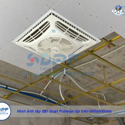 Quạt đảo ốp trần Fuliwon FU-002 600x600mm không điều khiển 13 Hình ảnh lắp đặt thực tế Quạt đảo ốp trần Fuliwon 600x600mm