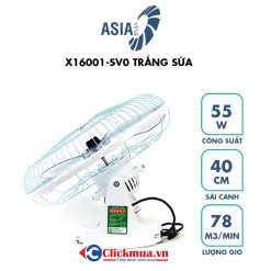 Quạt đảo trần Asia X16001 hộp số Màu Trắng Sữa