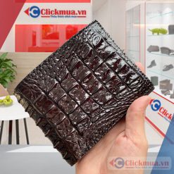 Ví Nam Da cá sấu 2 mặt gai đuôi CVS-402N-BR Màu Nâu Đất 14 Mua Online Ví Nam Da cá sấu 2 mặt gai đuôi CVS-402N-BR Màu Nâu Đất Giá tốt tại Clickmua.vn