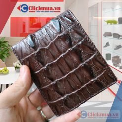 Ví Nam Da cá sấu 2 mặt gai đuôi CVS-402N-BR Màu Nâu Đất 15 Ví Nam Da cá sấu 2 mặt gai đuôi CVS-402N-BR Màu Nâu Đất