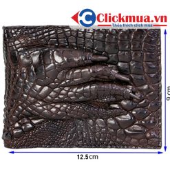Ví nam da cá sấu 2 mặt - Bàn chân cá sấu CVS-502N 25 Kích thước Ví nam da cá sấu 2 mặt - Bàn chân cá sấu CVS-50001