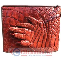 Ví nam da cá sấu 2 mặt - Bàn chân cá sấu CVS-502N 26 Ví Nam da cá sấu với da và chân cá sấu thật 100%